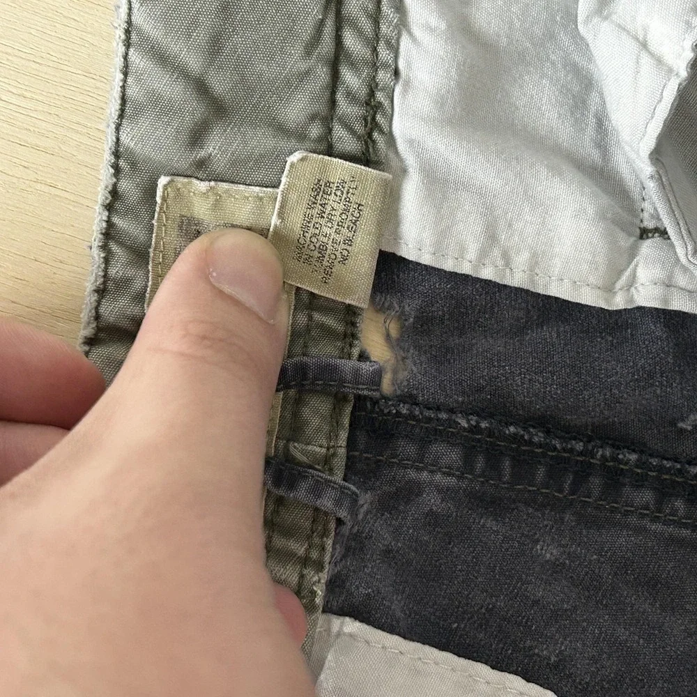 Vintage Y2K American Eagle Cargo Shorts Mens 33 Blue‎ Canvas Distressed
